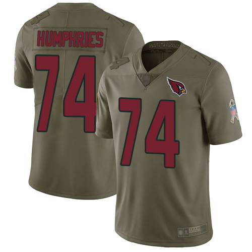 Arizona Cardinals Limited Olive Men D.J. Humphries Jersey NFL Football #74 2017 Salute to Service